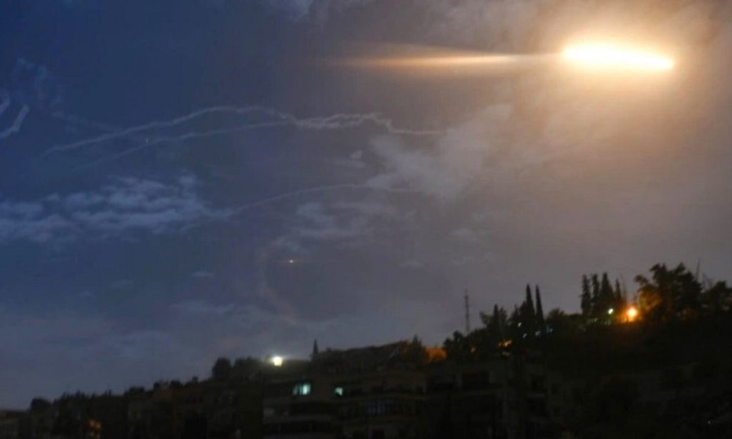 Israel attacks targets in Syria from Lebanon's airspace. (Reuters)
