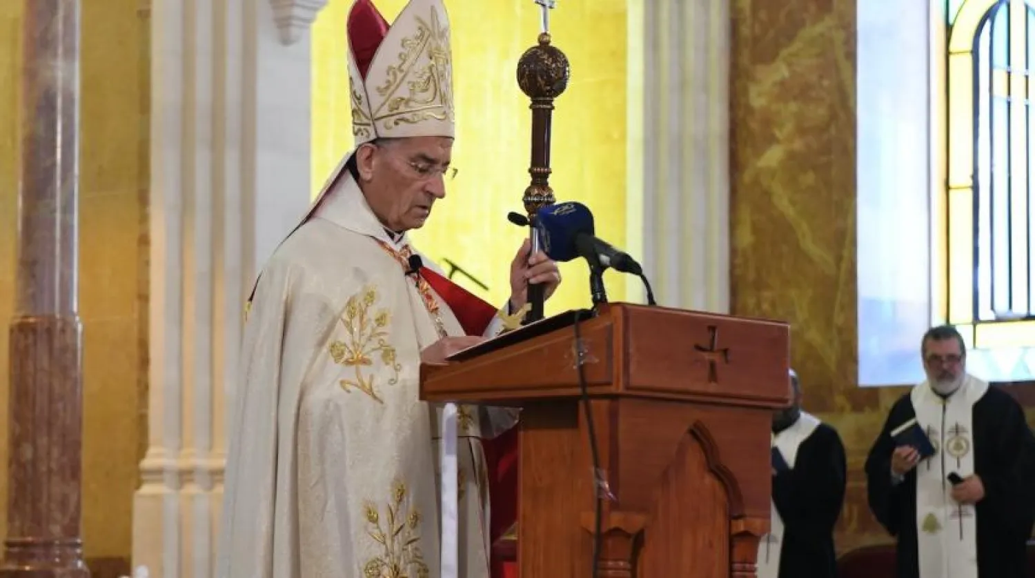 Rai during Sunday’s sermon (NNA)