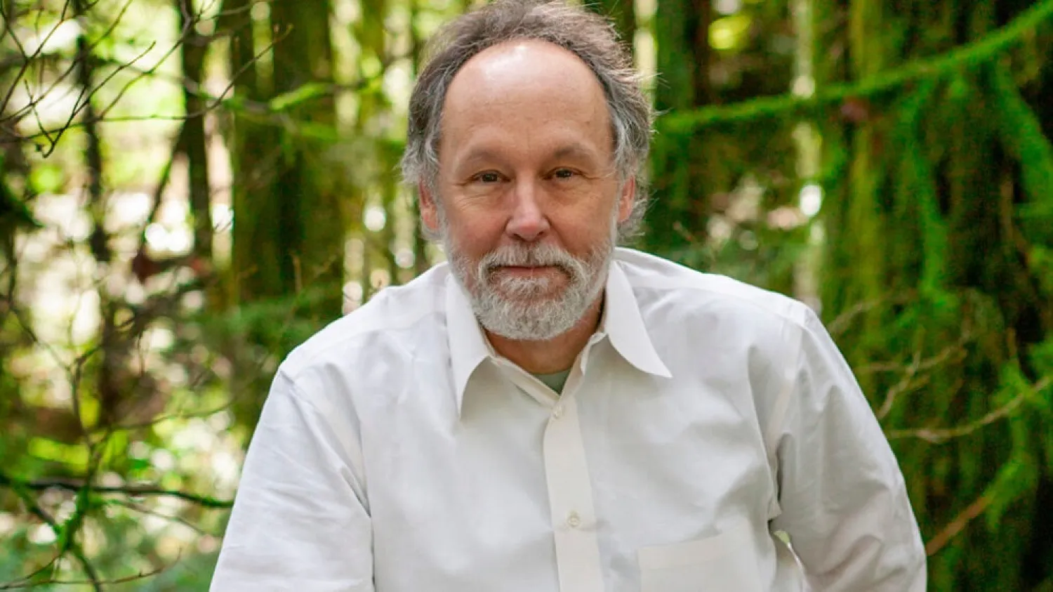 This March 24, 2003 courtesy photo released by Natural History photographer David Liittschwager, shows writer Barry Lopez near Blue River, Oregon. (AP)