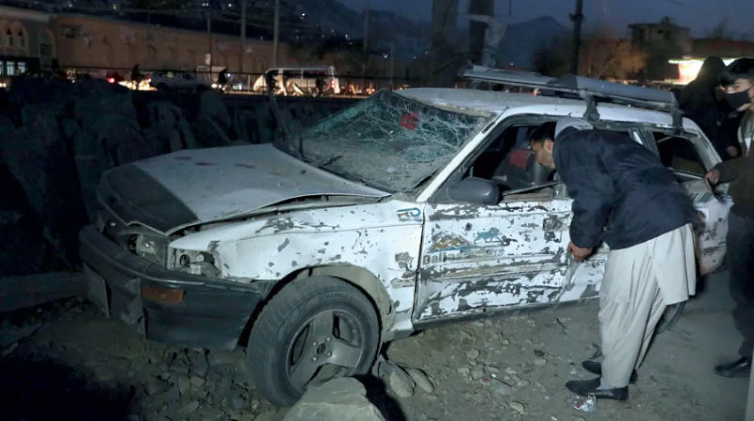 موقع تفجير إرهابي في العاصمة كابل أول من أمس (أ.ب)