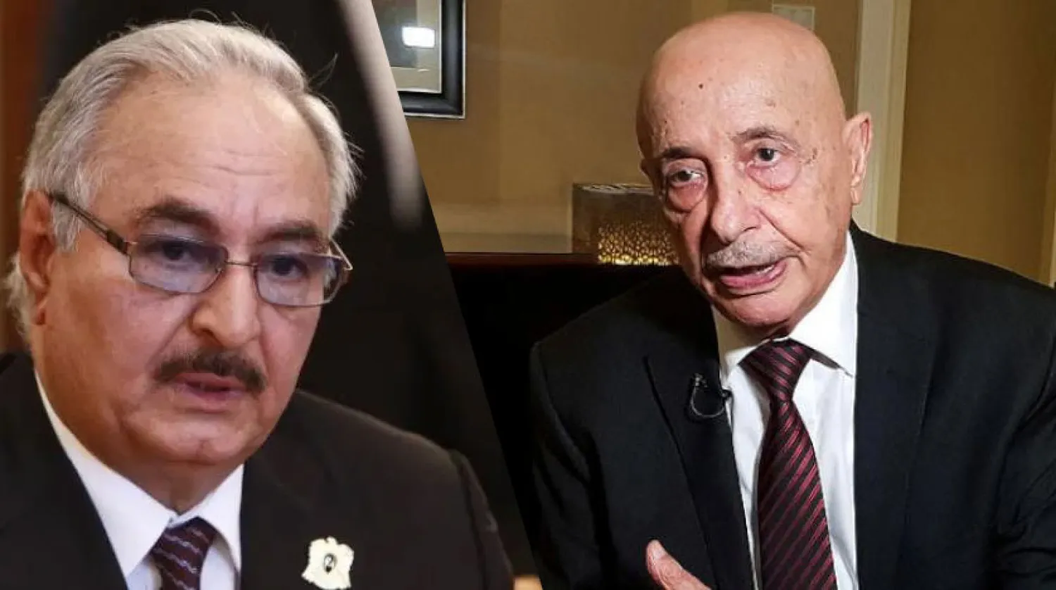 Mareşal Halife Hafter ve Akile Salih 
