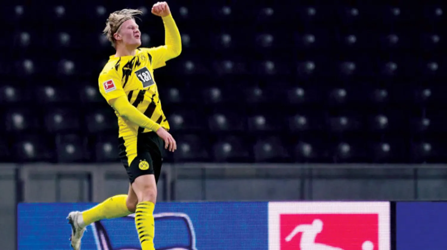 عودة هالاند أمل دورتموند للخروج من عثراته (إ.ب.أ)