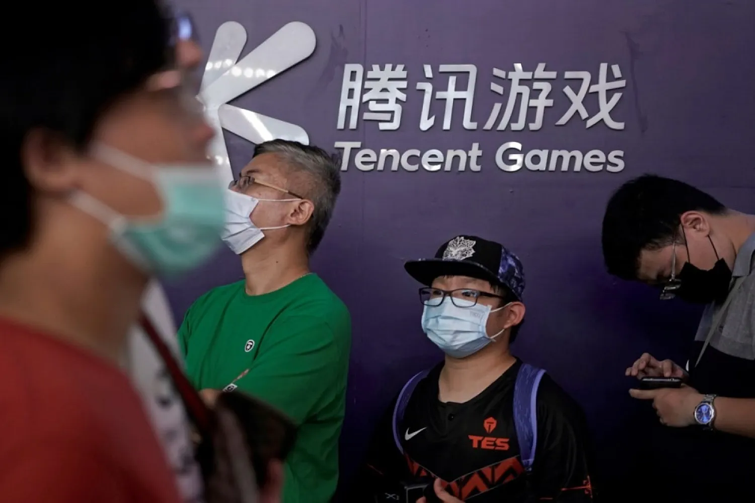 A Tencent Games sign is seen at the China Digital Entertainment Expo and Conference (ChinaJoy) in Shanghai, following the coronavirus outbreak, China July 31, 2020. (Reuters)