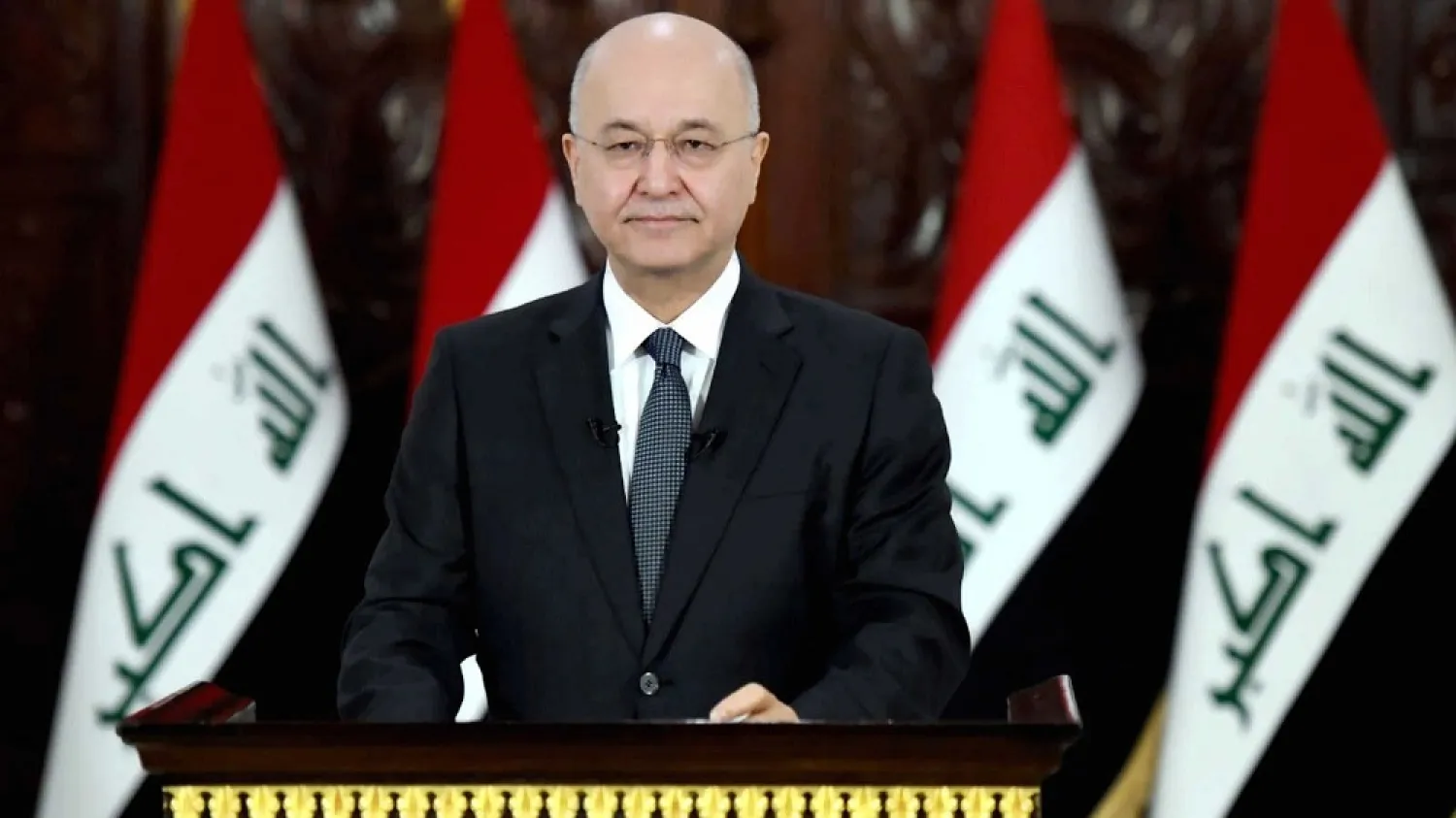 Iraqi President Barham Salih. (Reuters)