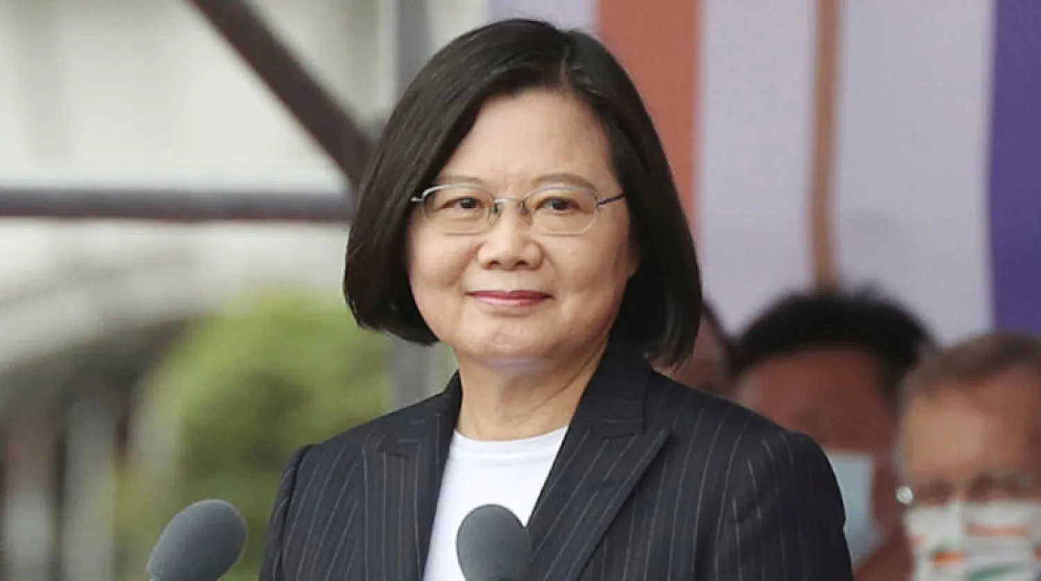 رئيسة تايوان أكدت أنها لن تتحرك بتهور عندما يتعلق الأمر بالعلاقات على جانبي المضيق (أ.ب)