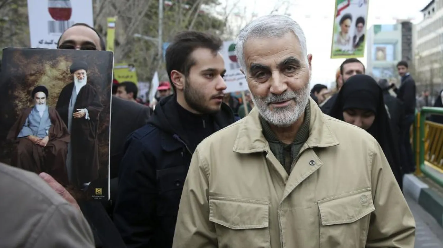 FILE photo of Iranian general Qassem Soleimani via The Associated Press
