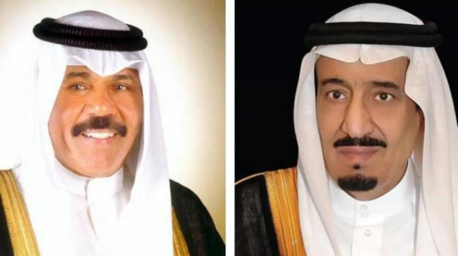 Suudi Arabistan Kralı Selman bin Abdulaziz ve Kuveyt Emiri Şeyh Nevvaf el-Ahmed el-Cabir es- Sabah (Şarku'l Avsat)