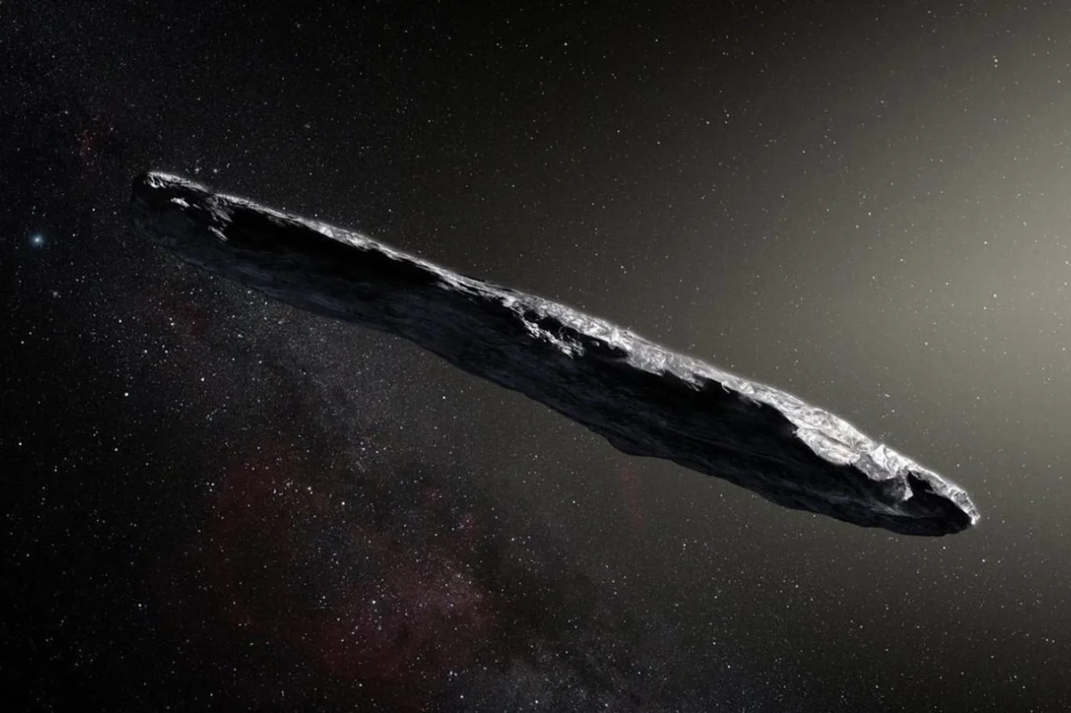 'Oumuamua, Hawaii dilinde "keşif" anlamına geliyor (ESO)