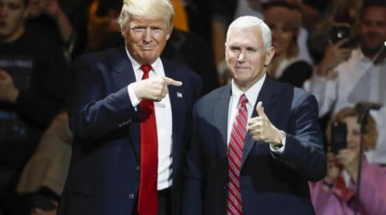 الرئيس الأميركي دونالد ترمب ونائبه مايك بنس (أرشيفية - أ.ب)