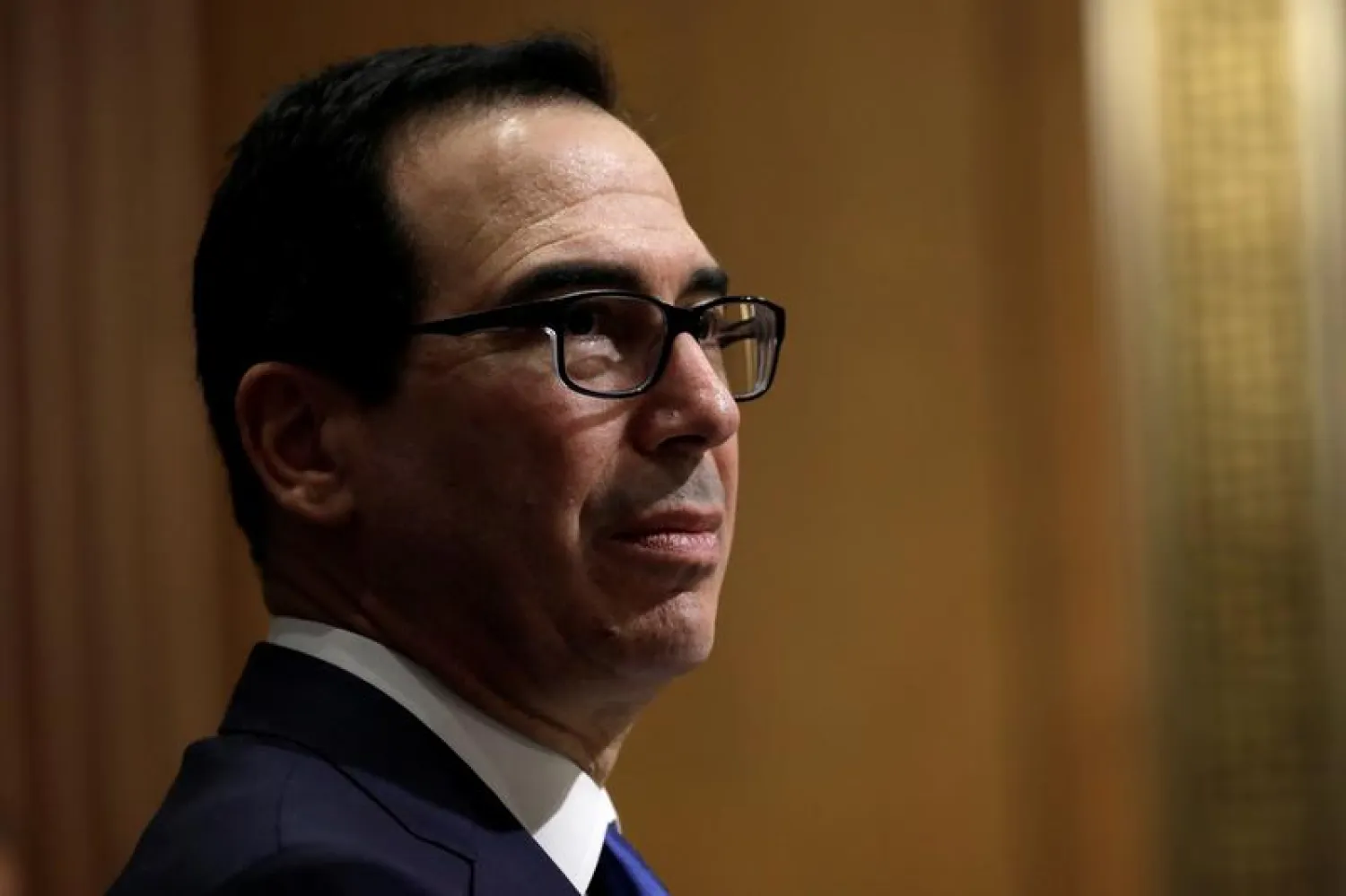 FILE PHOTO: US Treasury Secretary Steven Mnuchin in Washington, US, February 12, 2020. REUTERS/Yuri Gripas
