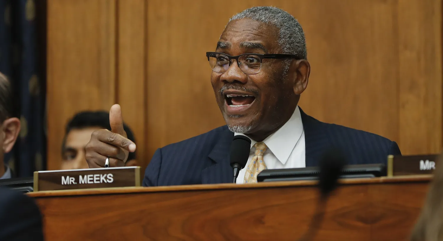 Rep. Gregory Meeks speaks at a press conference. Pablo Martinez Monsivais/AP Photo