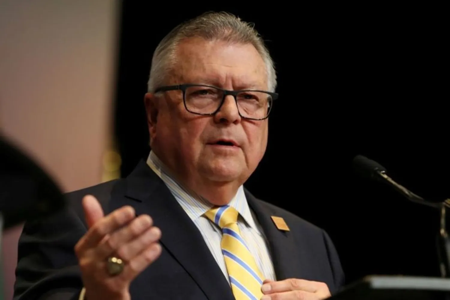 Canada's Ralph Goodale is an adviser to families of people killed in the downing of an airliner by Iran in January 2020. (Reuters)