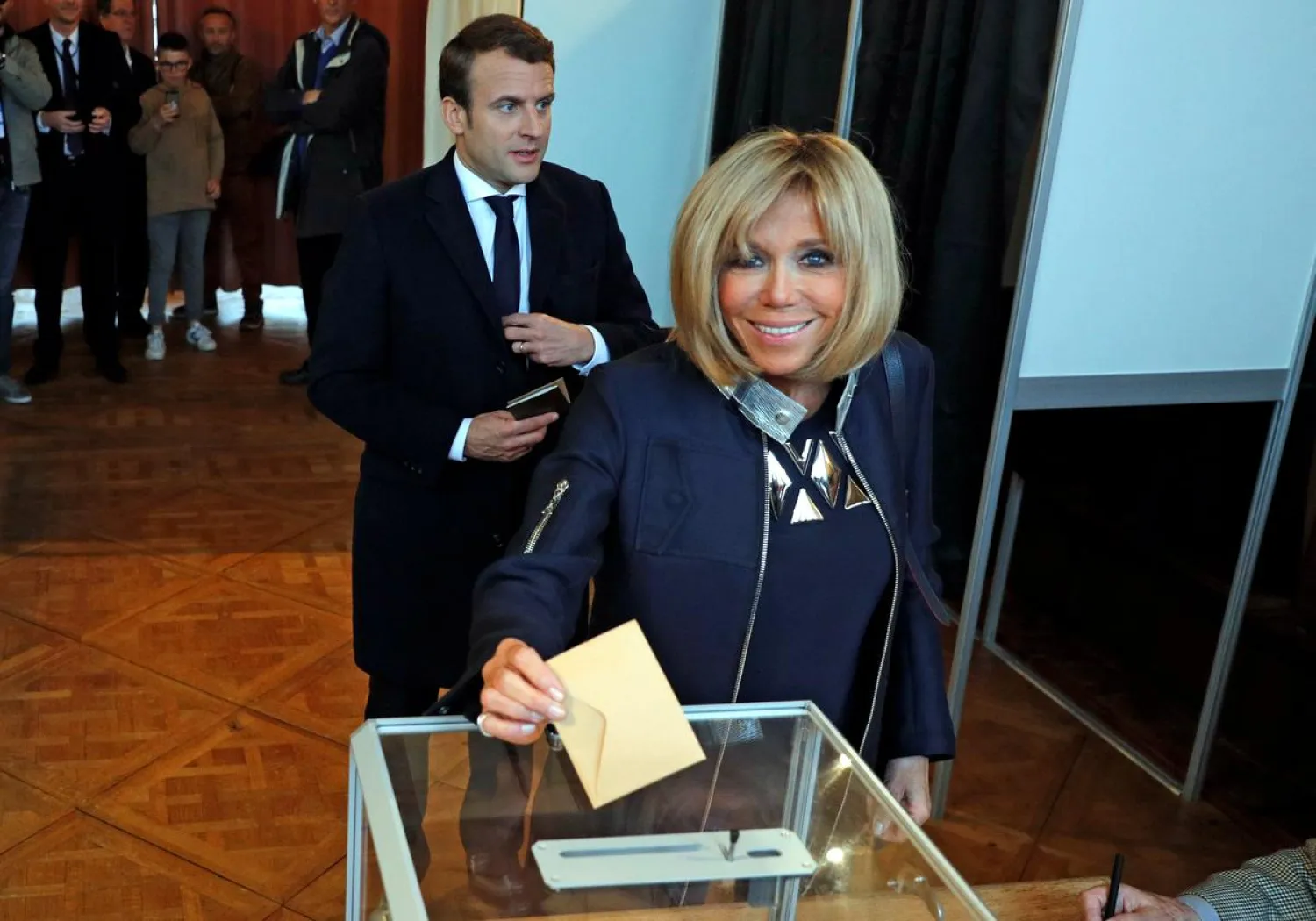 Brigitte Trogneux, the wife of French President Emmanuel Macron | Photo: REUTERS/Philippe Wojazer