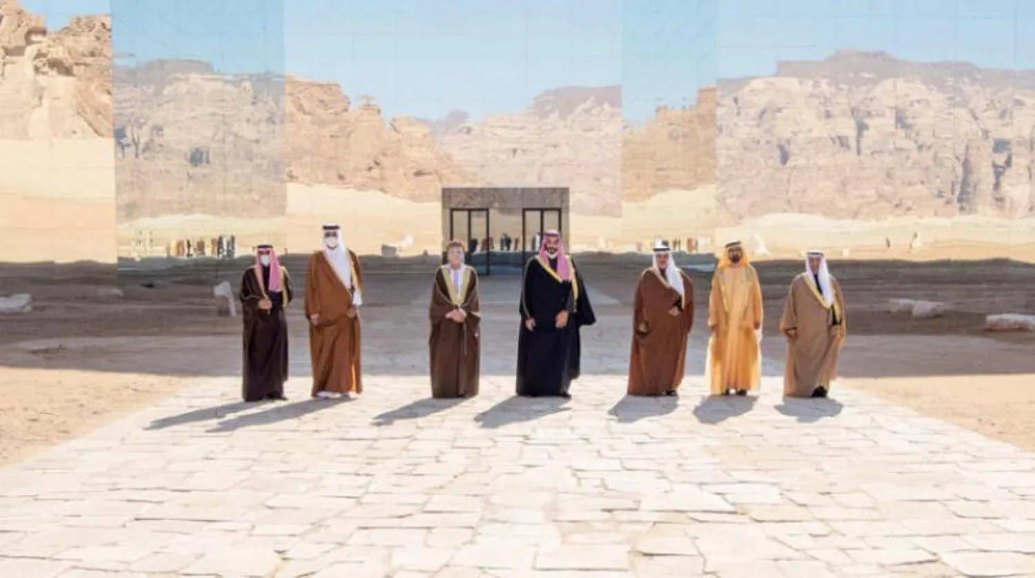 Geçtiğimiz Salı günü El Ula'da düzenlenen Körfez zirvesi heyet başkanları (SPA)