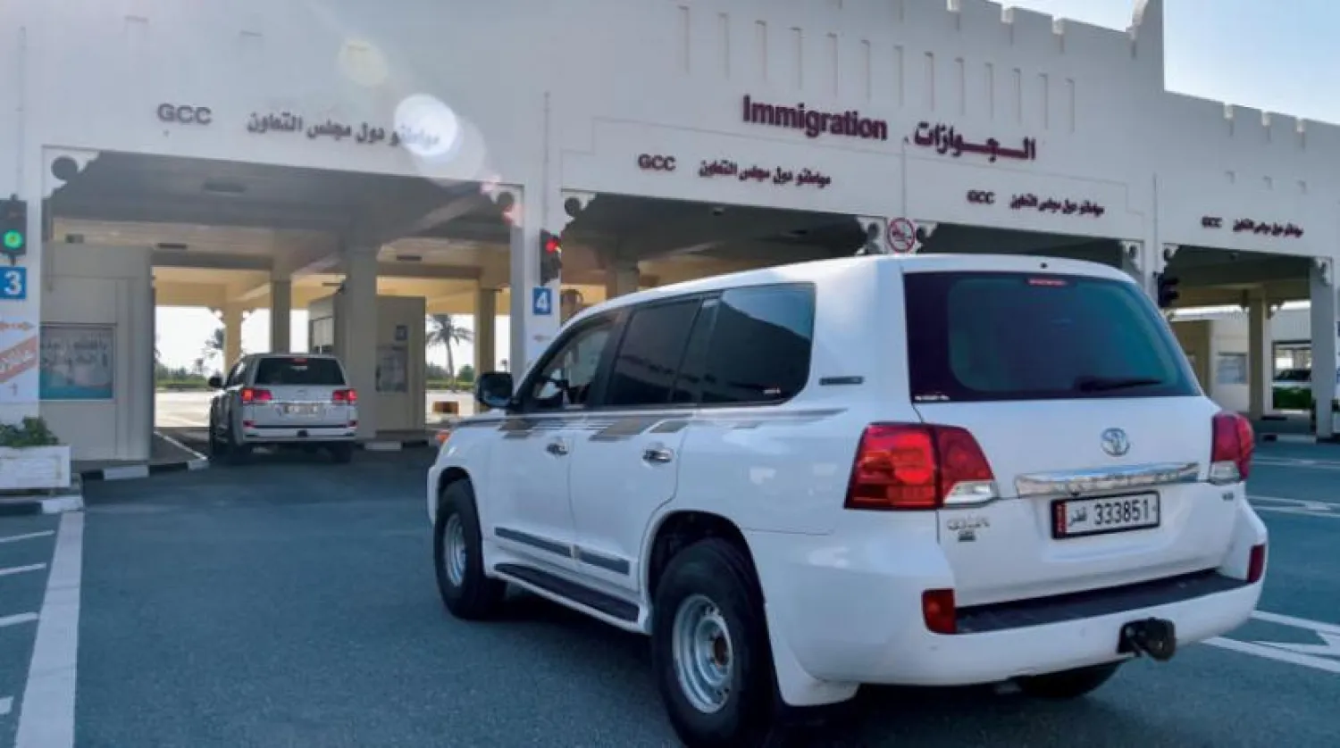 A general view of the Qatari side of the Abu Samrah border crossing with Saudi Arabia, January 5, 2021. (AFP)