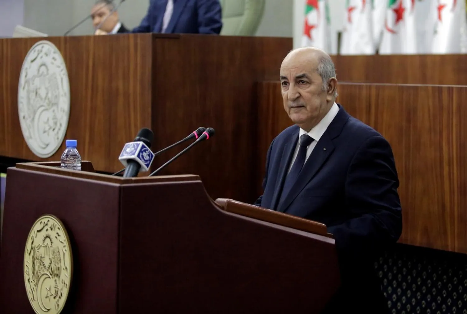 Algerian President Abdelmadjid Tebboune. (Reuters)