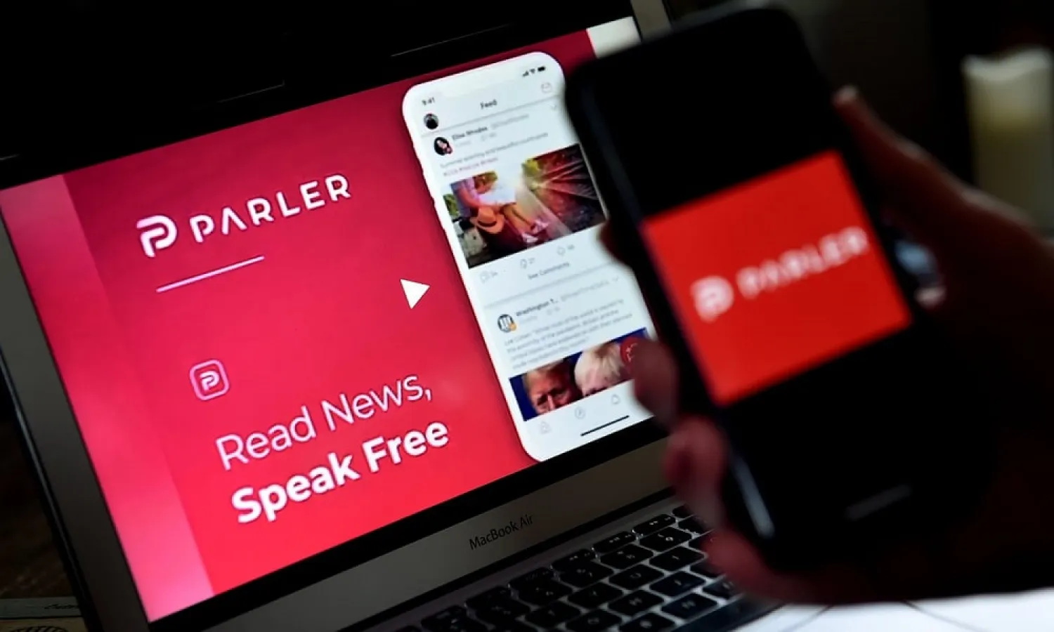 Apple and Amazon have suspended Parler from their respective App Store and web hosting service. (Getty Images)