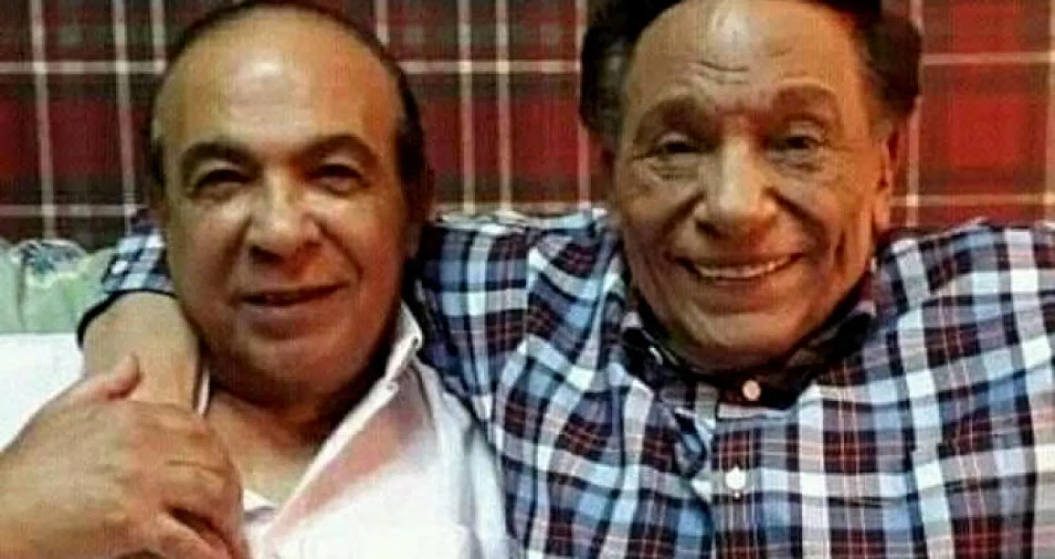 الجيار في لقطة مع عادل إمام