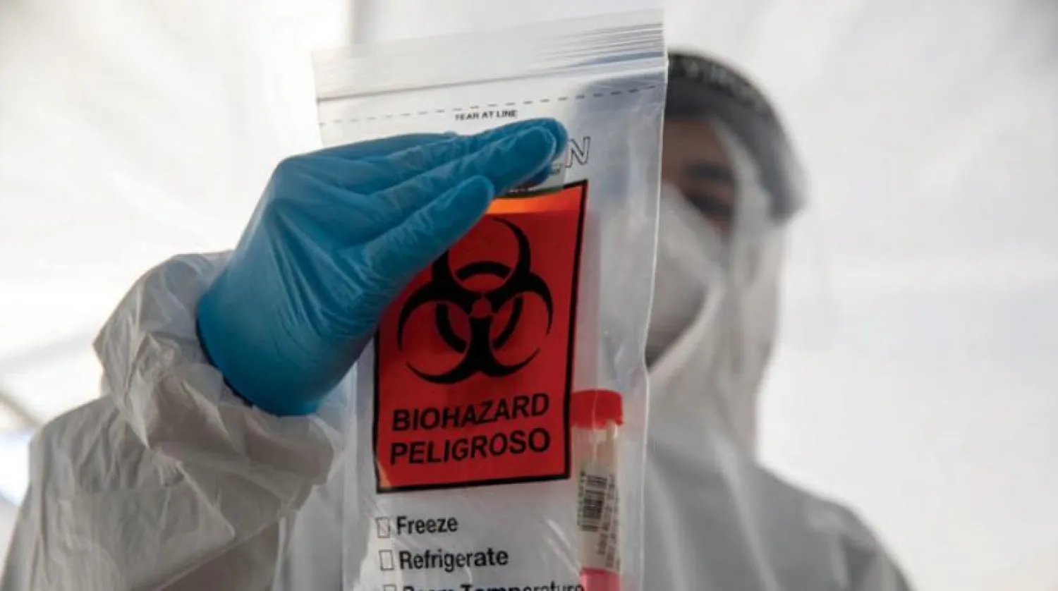 Kudüs’te koronavirüs test merkezlerin biri (AP)