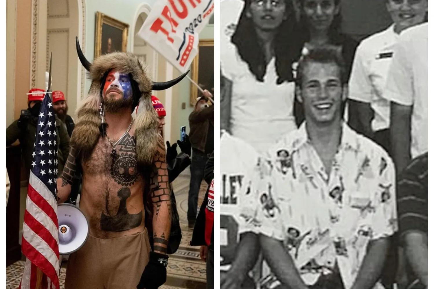 Sıradışı görüntüsüyle kameralara yansıyan genci bu halde gören okul arkadaşları tanıyamadı (AFP-Andy Johnstone/Daily Mail)

