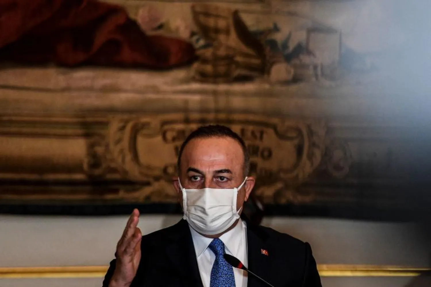 وزير الخارجية التركي مولود جاويش أوغلو (أ.ف.ب)