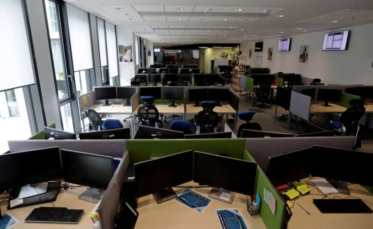 Open office workspace is seen in an empty office in Prague | Photo: REUTERS