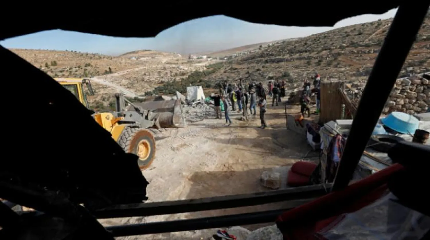 A Palestinian home was demolished in the West Bank in November 2020 under the pretext of not having a permit. Reuters file photo