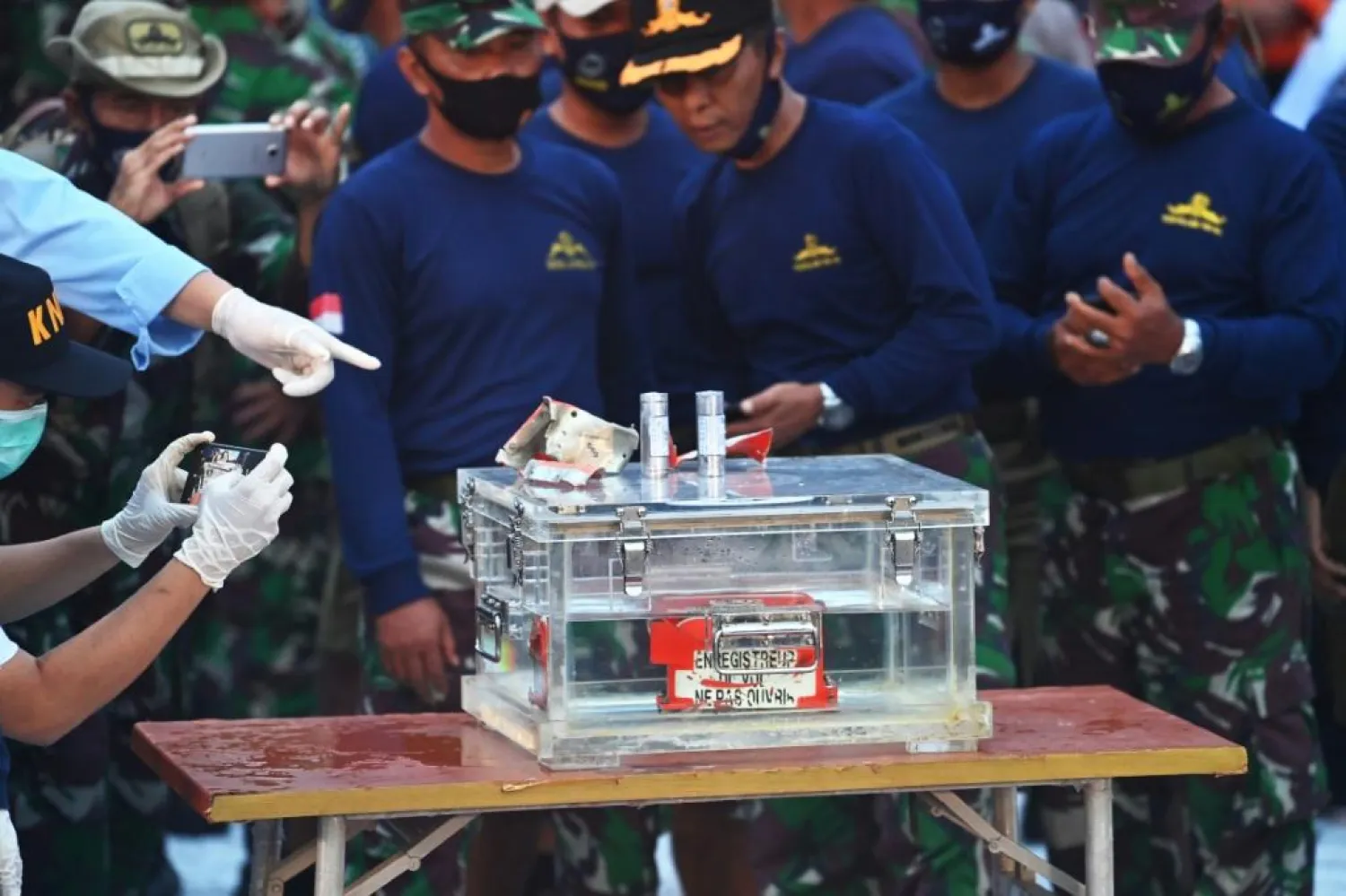 The flight data recorder from the crashed Sriwijaya Air 737 has been recovered | AFP
