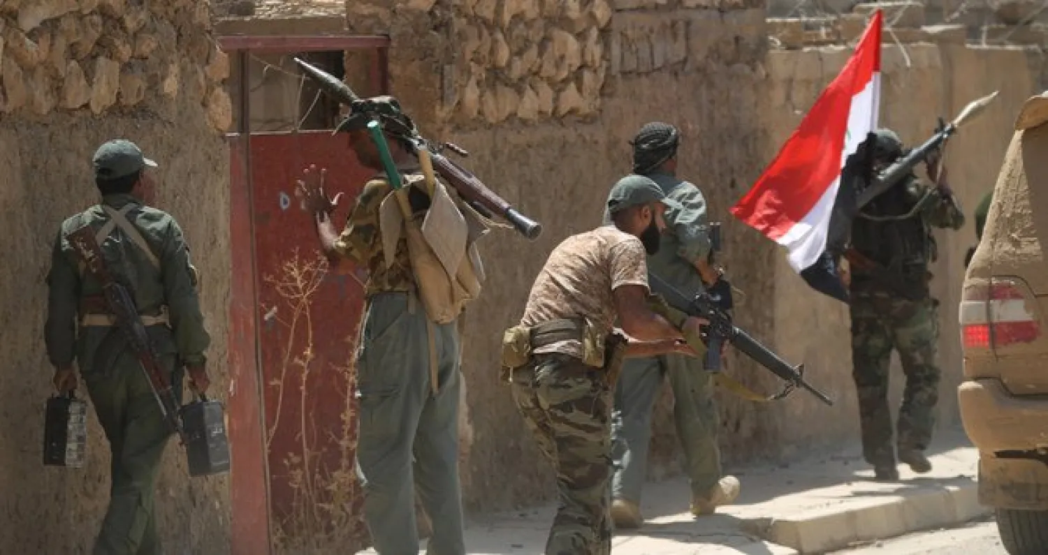 The chairman of the paramilitary umbrella, the Popular Mobilization Forces, Falih Al-Fayyadh was sanctioned last Friday under the Magnitsky Act. (AFP/File)
