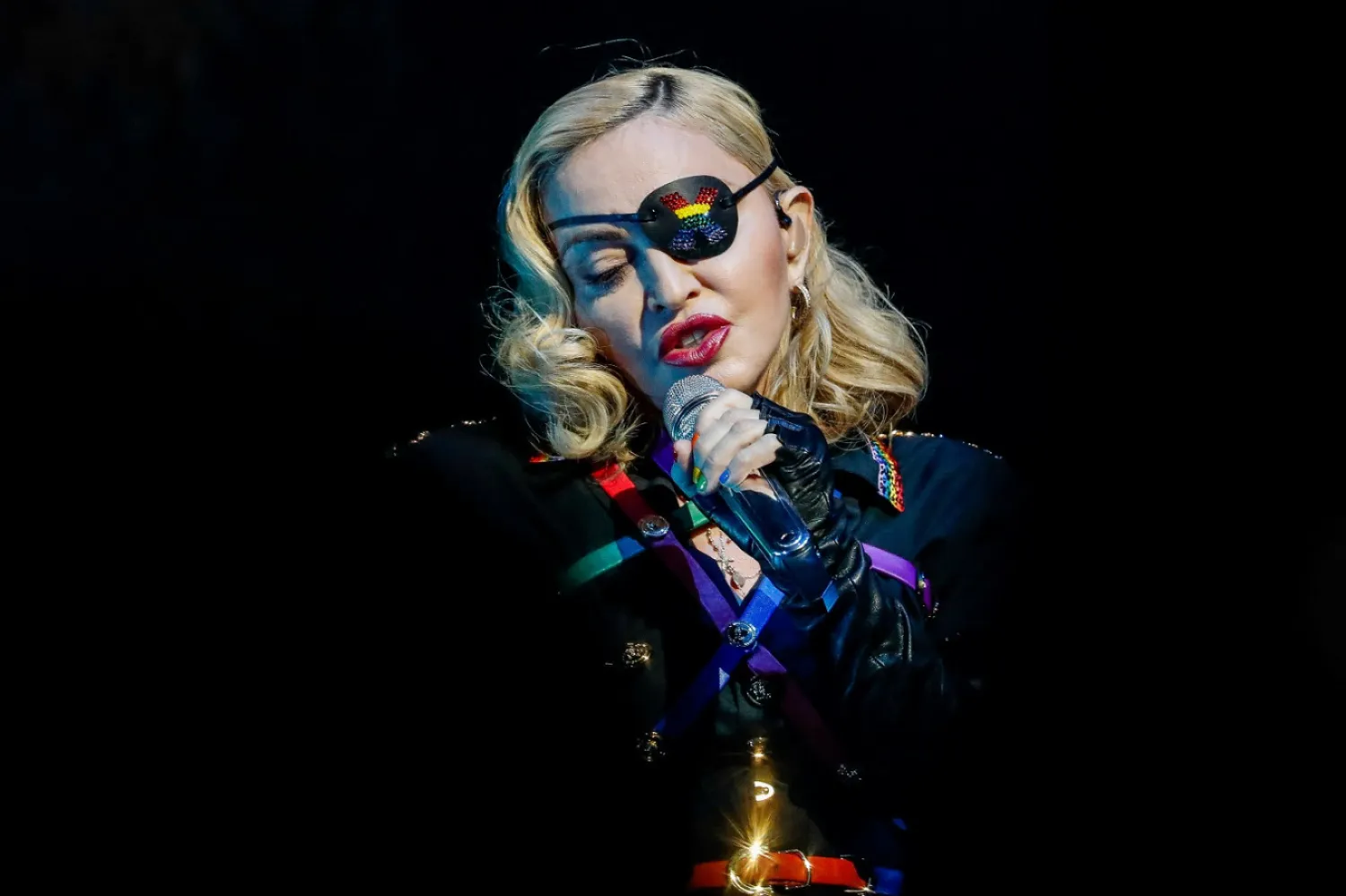  Madonna performs at the 2019 Pride Island concert during New
York City Pride in New York City, New York, United States, on June 30,
2019. (REUTERS/Jeenah Moon)