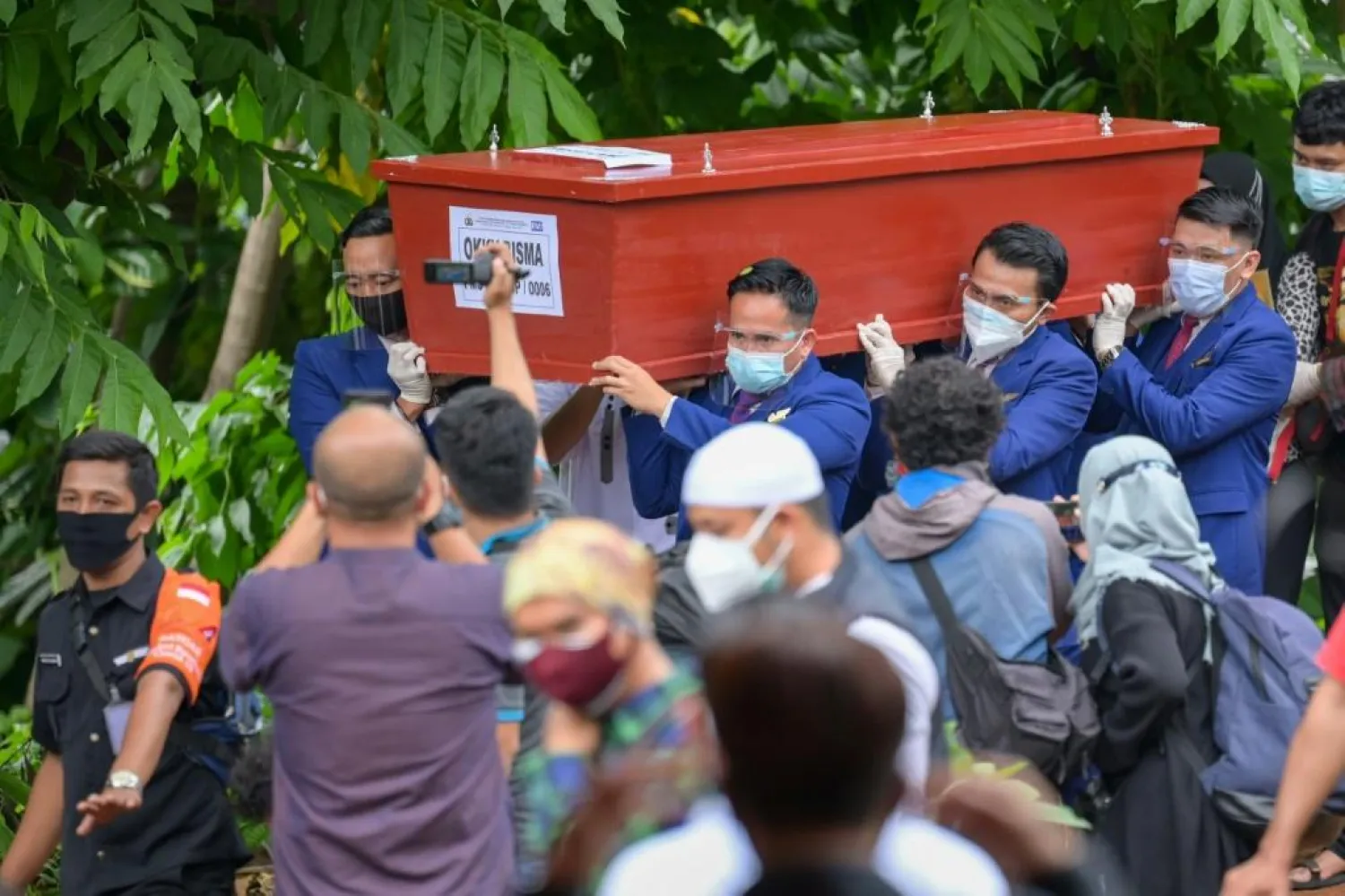 The funeral of Okky Bisma, the first confirmed victim of the aviation disaster | AFP