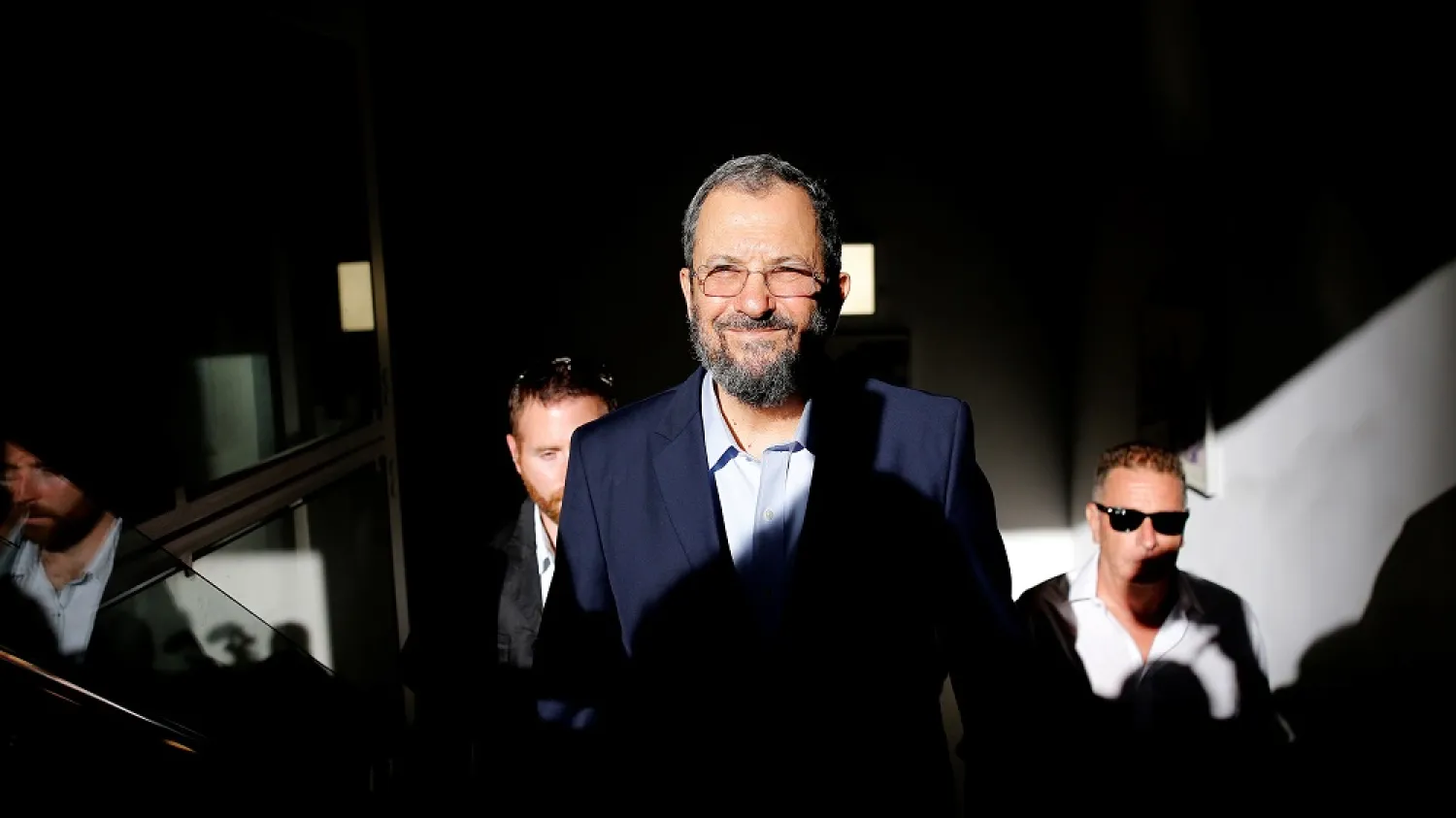 Former Israeli Prime Minister Ehud Barak arrives before delivering a statement, Tel Aviv, Israel, June 26, 2019. (Reuters)