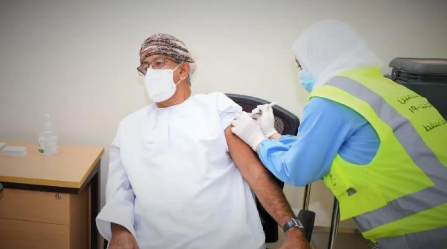 Oman's Health Minister receives second jab of the COVID-19 vaccine. Oman's Health Ministry 
