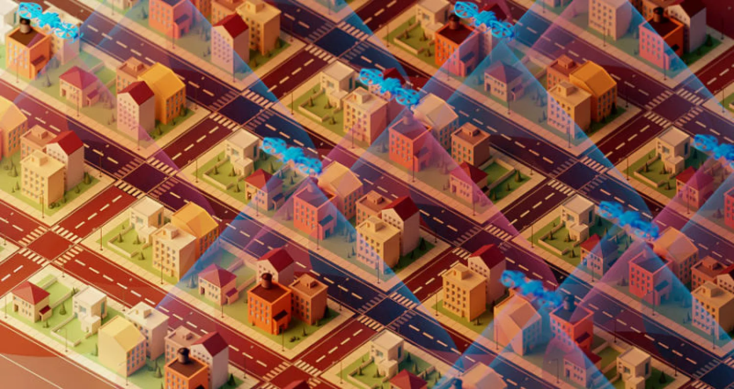 طائرات من دون طيار لتوصيل  مستشعرات «إنترنت الأشياء»