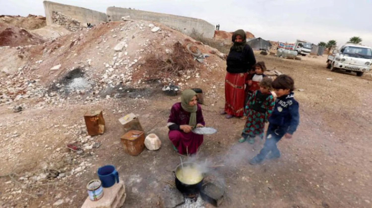 Syrian internally displaced persons at camps in northwestern Syria (AFP) 