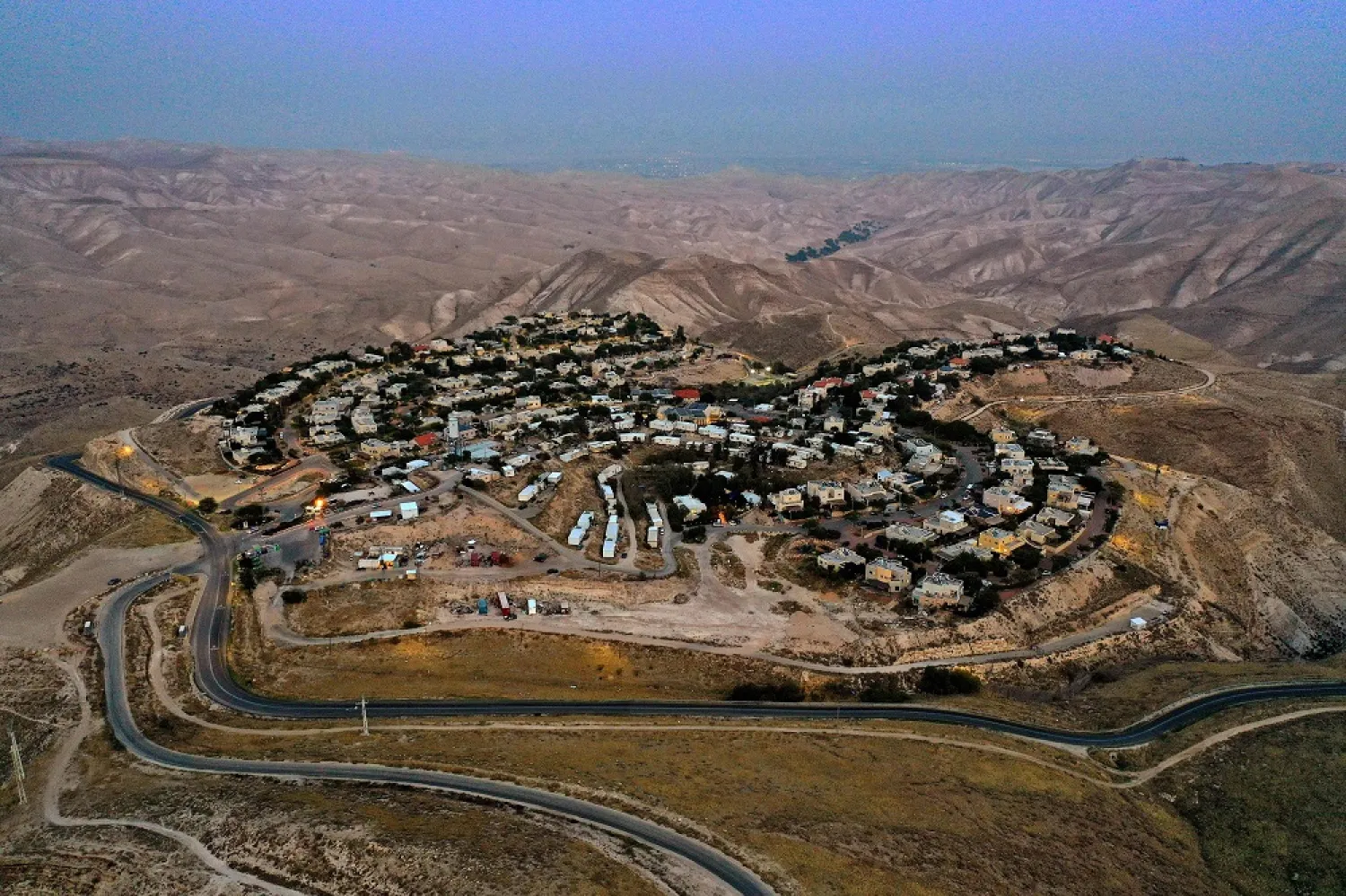 The Israeli settlement of Alon in the Judaean desert, east of Jerusalem in the Israeli-occupied West Bank, Dec. 2, 2020. (AFP)