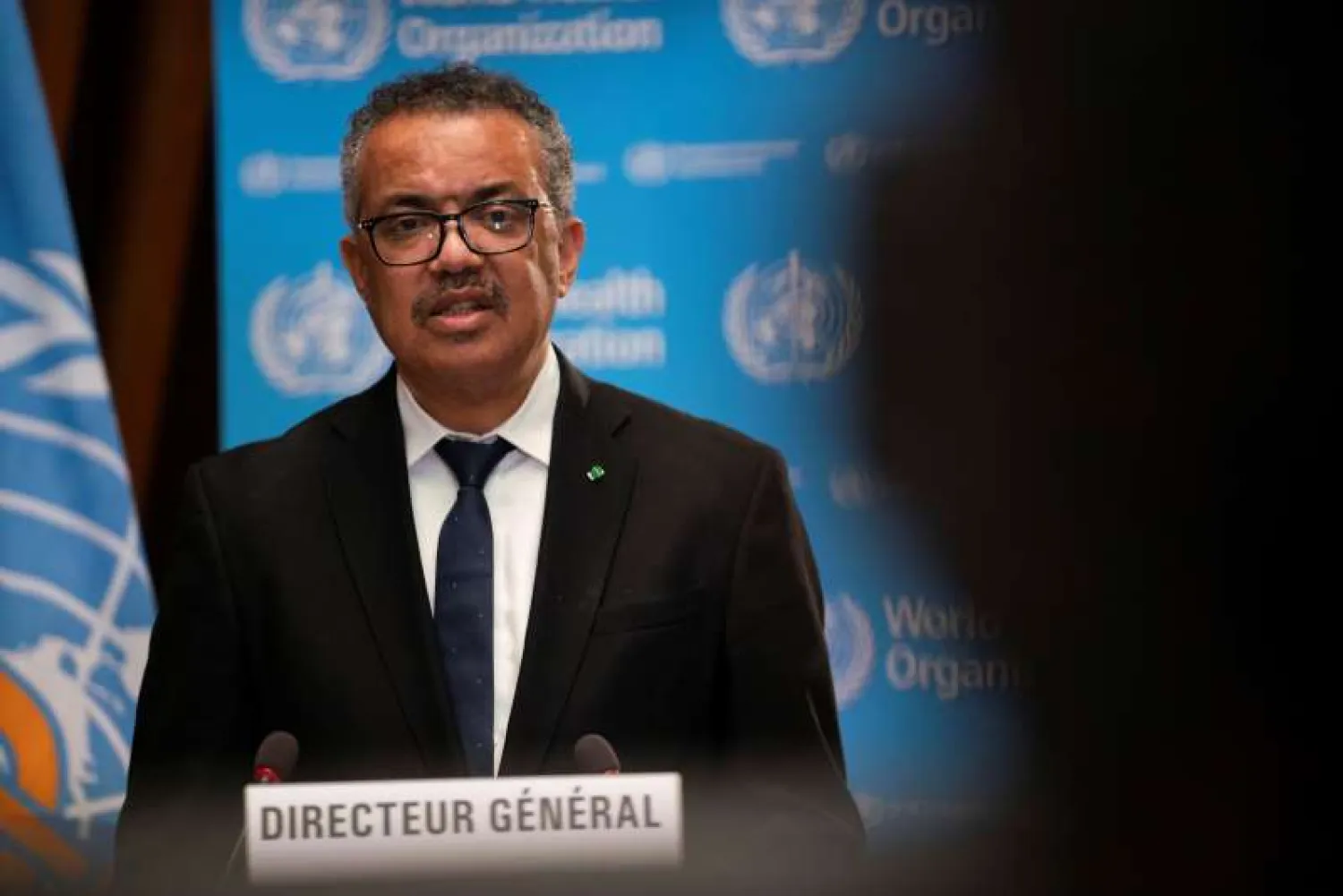 WHO Director-General Tedros Adhanom Ghebreyesus speaks during the opening of the 148th session of the Executive Board in Geneva | © Reuters/Christopher Black/WHO 