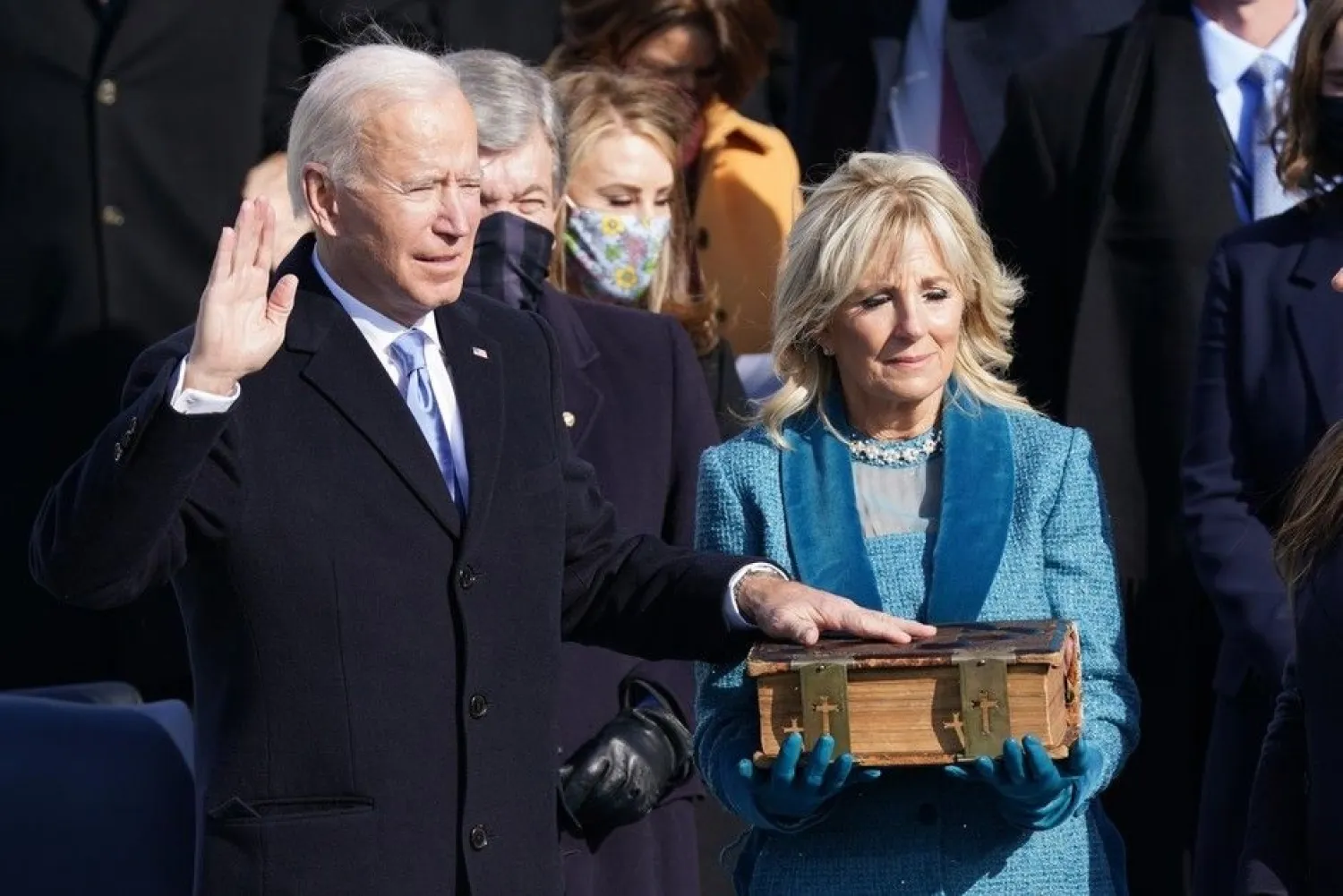Joe Biden is sworn in as the 46th President of the United States on the West Front of the US Capitol in Washington, US, January 20, 2021. (Reuters)