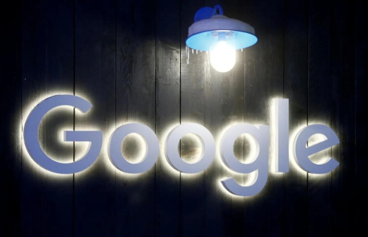 The logo of Google is seen in Davos, Switzerland Januar 20, 2020. (Reuters)