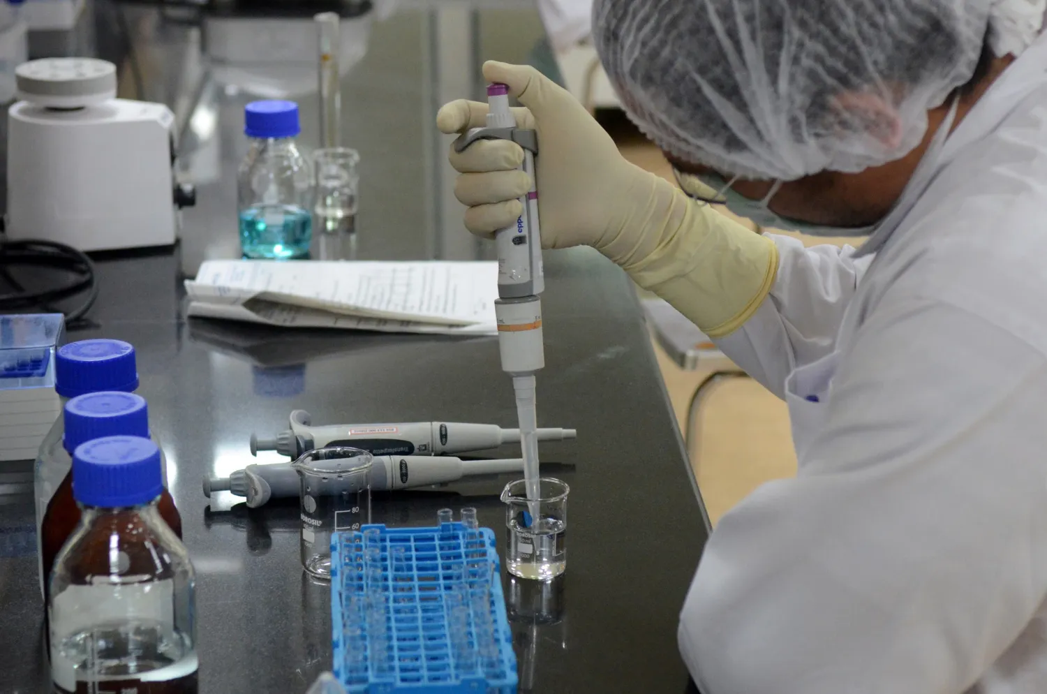 A research scientist works inside a laboratory of India's Serum Institute, the world's largest maker of vaccines in Pune. Reuters file photo