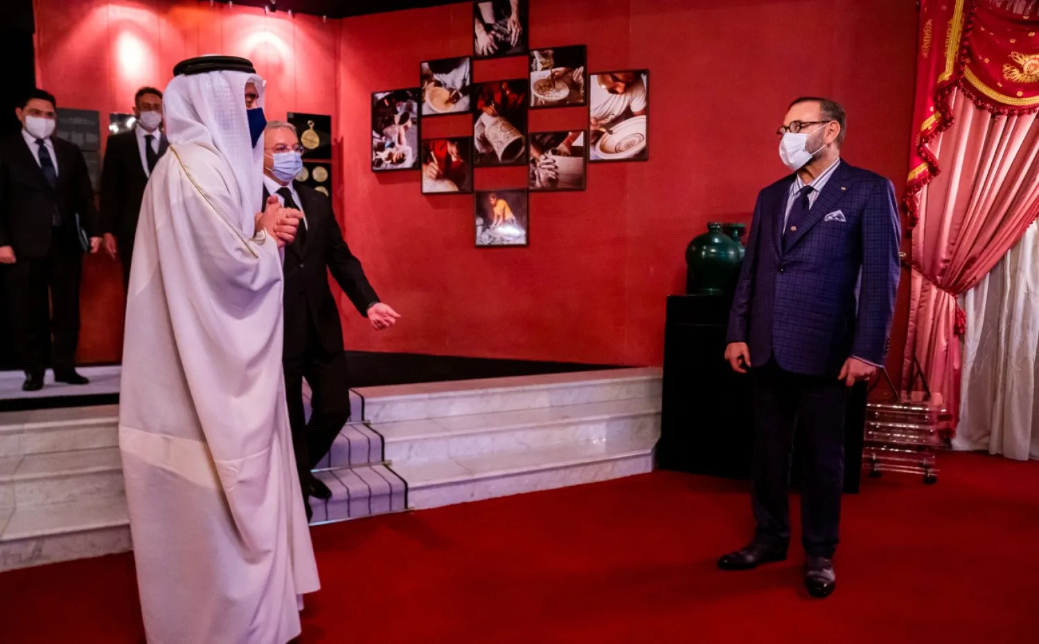 Morocco’s King Mohammed VI received the UAE’s Minister of Foreign Affairs and International Cooperation, Sheikh Abdullah bin Zayed held talks in the capital Rabat on Thursday, Jan. 21, 2021. (WAM) 
