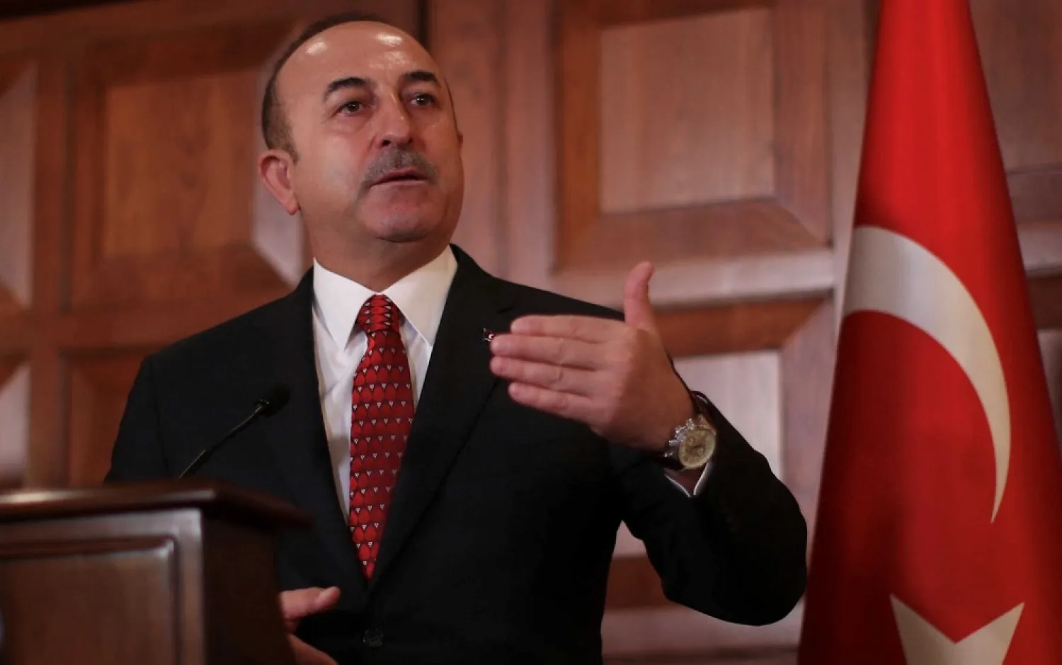 Turkey’s Foreign Minister Mevlut Cavusoglu. (Reuters)