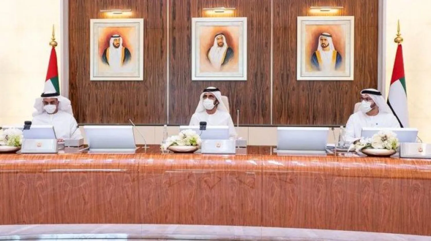 Muhammed bin Raşid Kabine oturumuna başkanlık ediyor (WAM)
