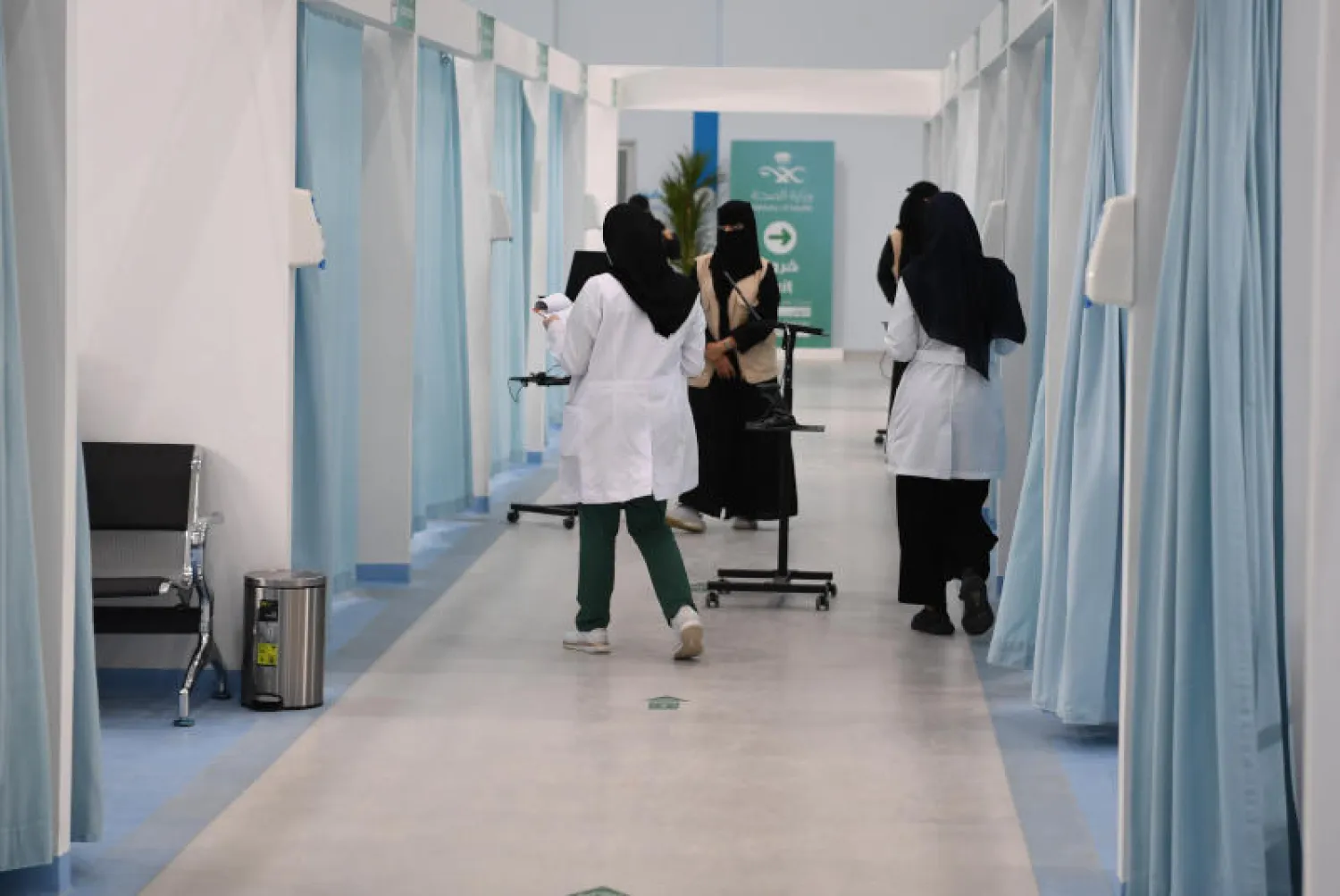 مركز أخذ اللقاحات في العاصمة الرياض (تصوير: بشير صالح)