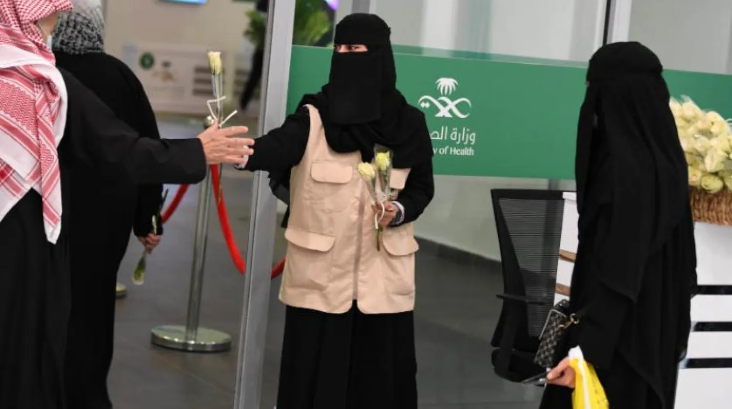 Başkent Riyad’daki koronavirüs aşılama merkezi (Beşir Salih)