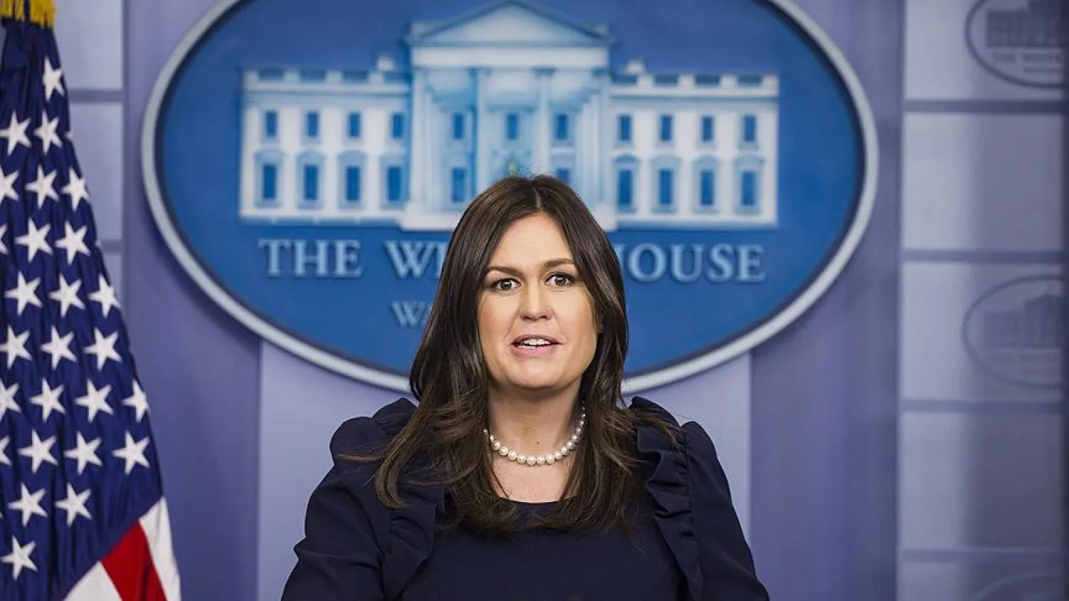 ABD Başkanı Donald Trump’ın eski Beyaz Saray Basın Sözcüsü Sarah Sanders.