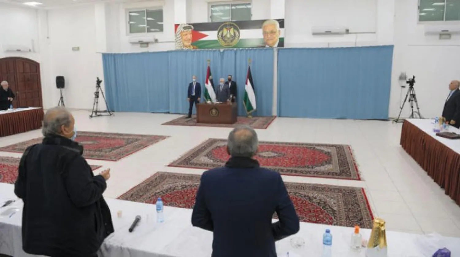 Filistin Devlet Başkanı Mahmud Abbas, Fetih Merkez Komitesi toplantısına katıldı (WAFA)