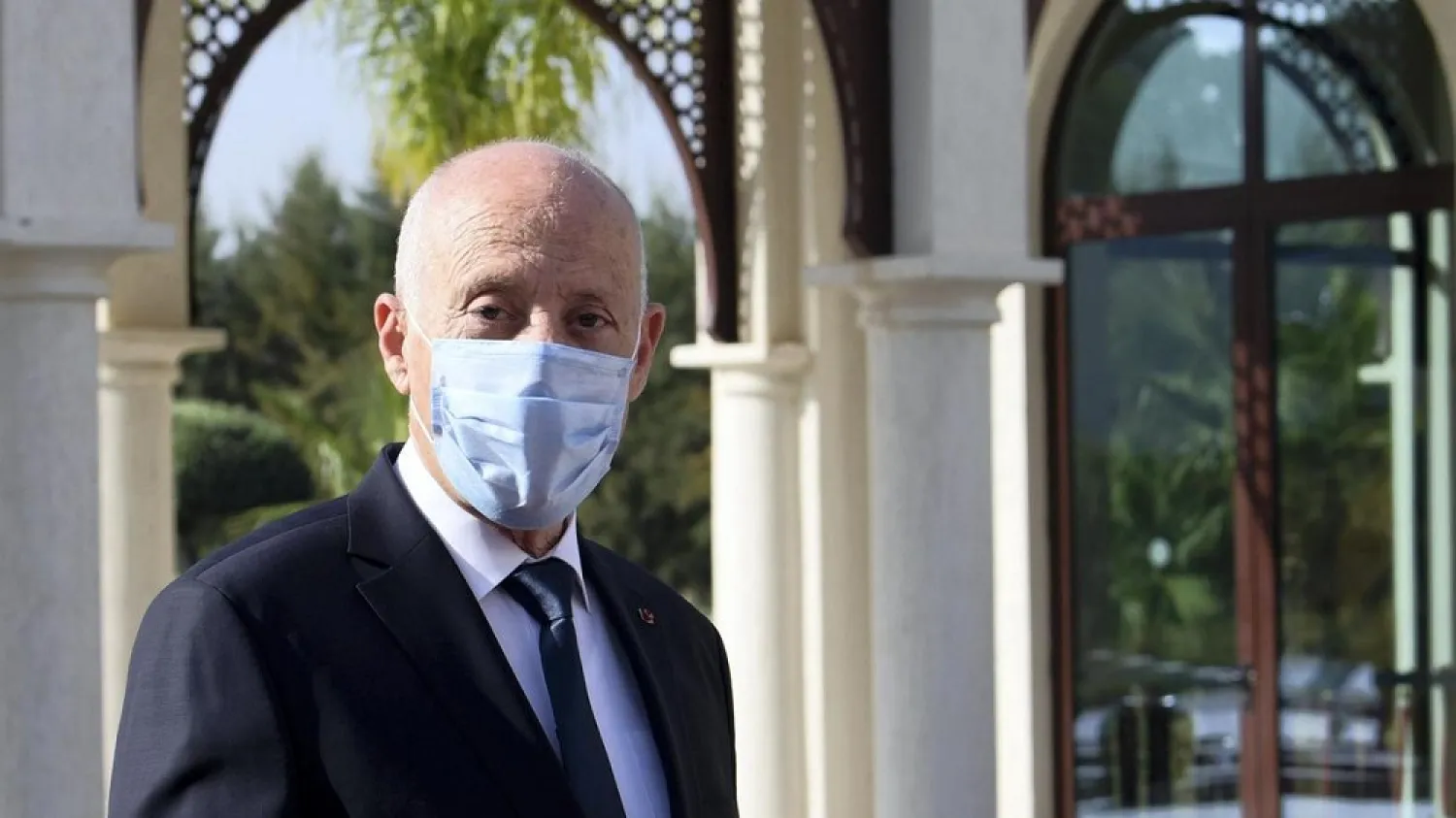 Tunisian President Kais Saied, pictured on November 9, 2020. (AFP)
