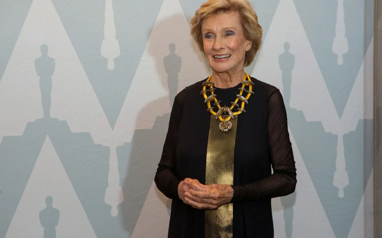 FILE PHOTO: Actress Cloris Leachman poses at a 40th anniversary screening of "Young Frankenstein" at the Academy of Motion Picture Arts and Sciences Samuel Goldwyn theater in Beverly Hills, California September 9, 2014. REUTERS/Mario Anzuoni