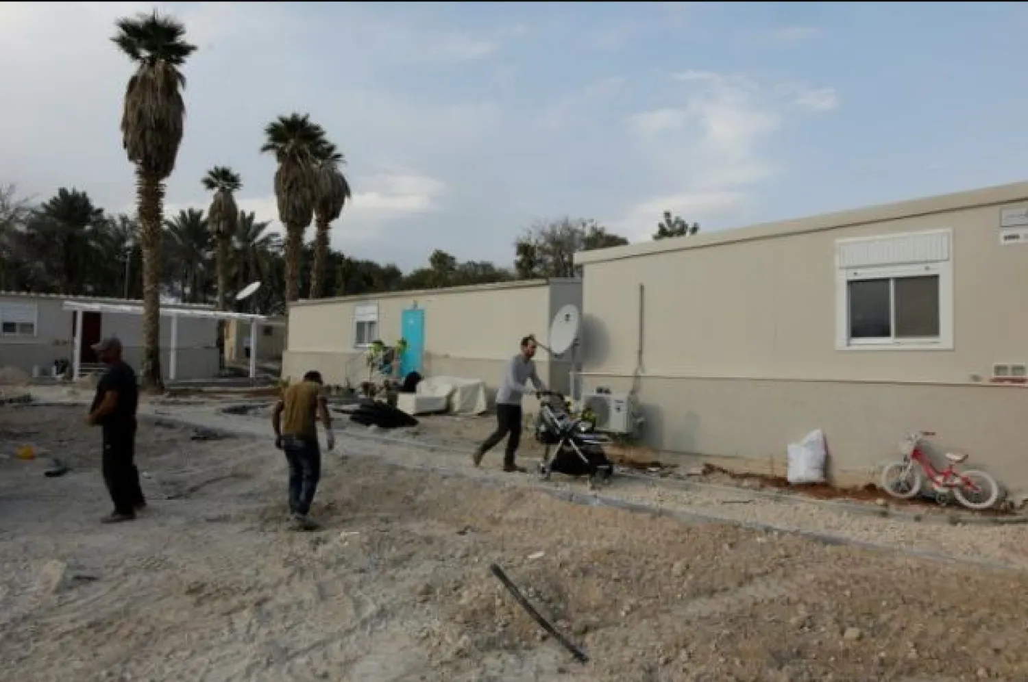 Work only started on the Jordan Valley settlement outpost of Kedem Arava in 2017, around the time US president Donald Trump took power. Four years on, it is home to some 40 families - AFP